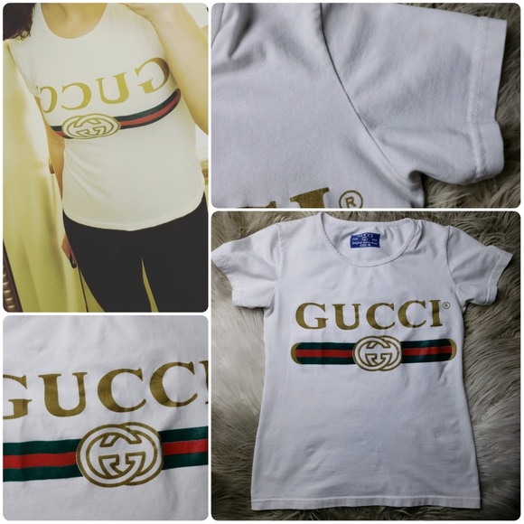 vintage gucci logo t shirt